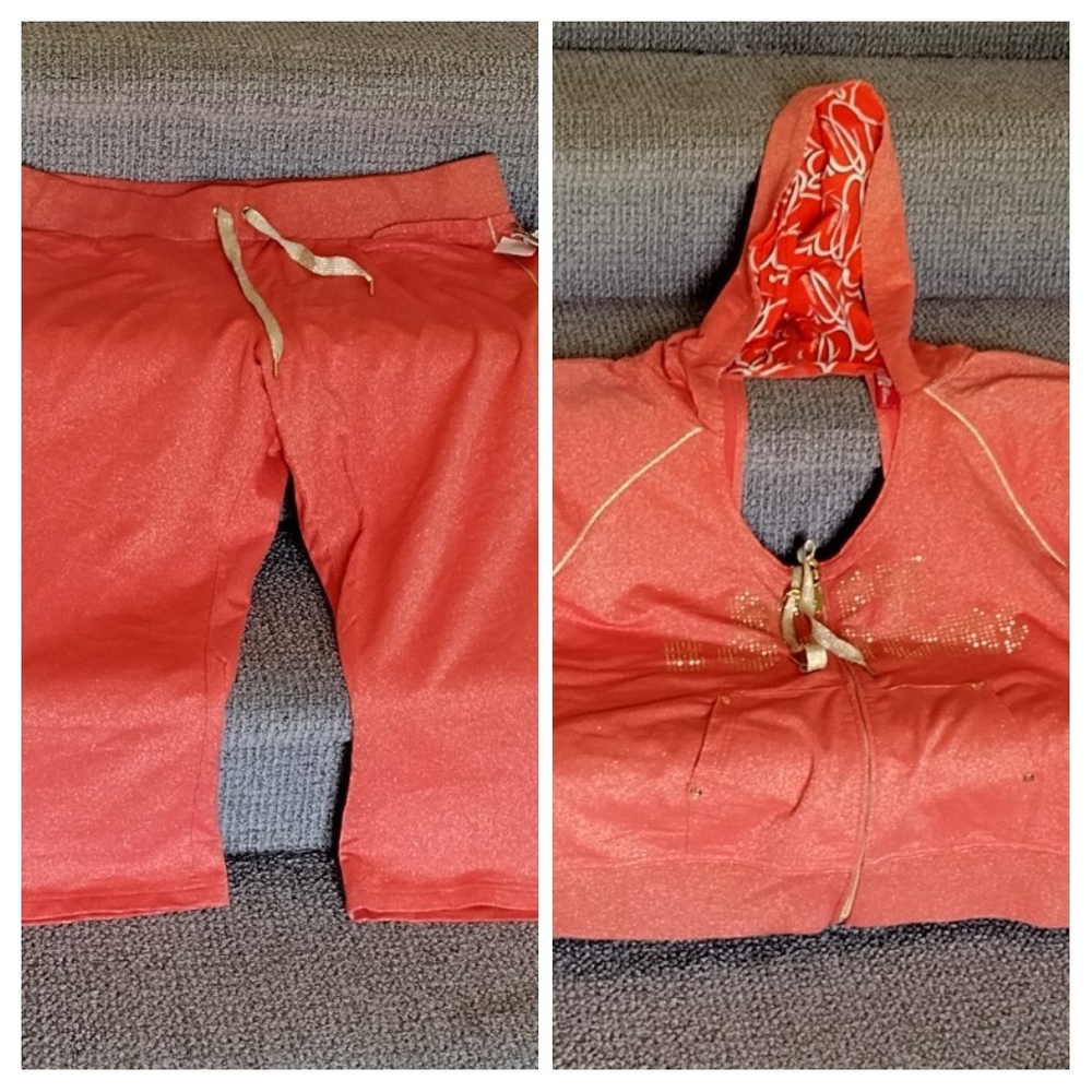 Apple Bottoms 2pc capri pants and jacket set